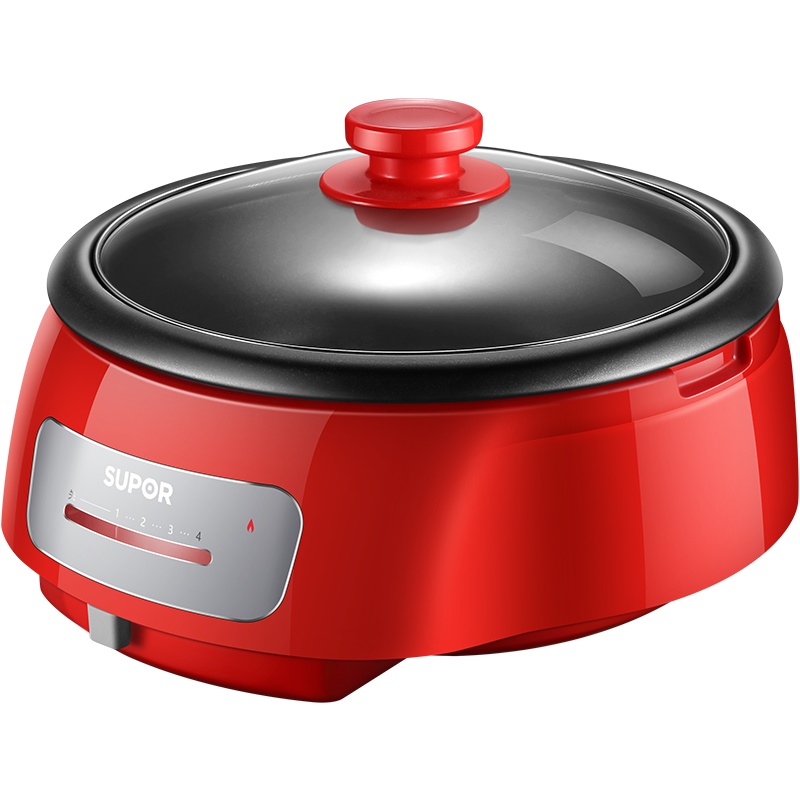苏泊尔（SUPOR）电火锅电炒锅家用多功能电煮锅4L容量电热锅多用途不粘锅 电火锅【4档可调 可拆洗】H26YK701