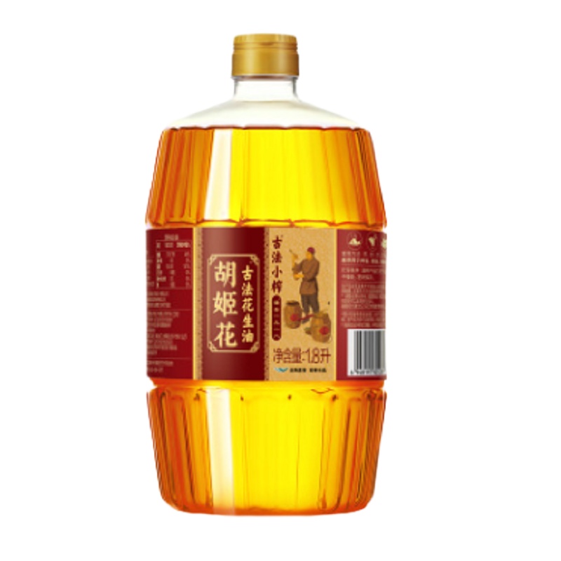 HJH 002 胡姬花古法小榨花生油1.8L 一级压榨小瓶装