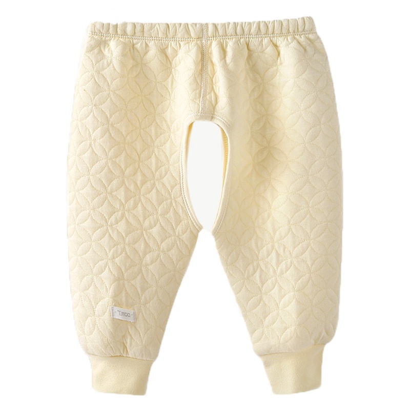 藤之木工房男女童裤子秋冬季宝宝婴儿长裤新生儿童裤宽松可拆开裆