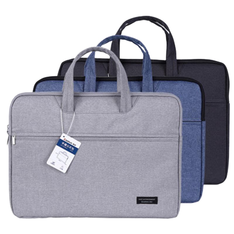 齐心（COMIX）A8166手提公文包 15寸男女办公包 黑 1只装