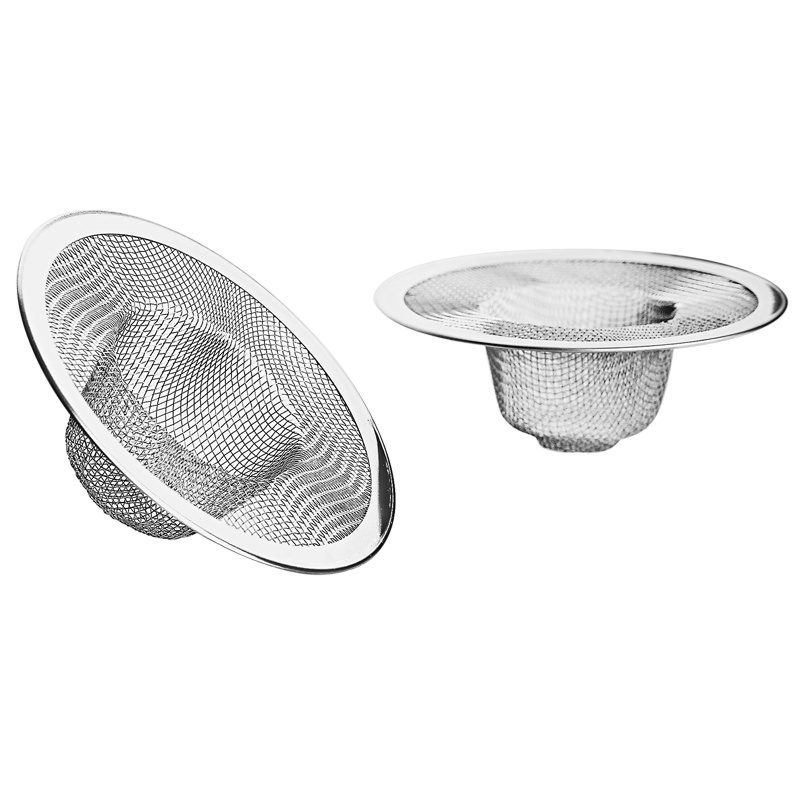 欧润哲 水槽过滤网 进阶304版不锈钢2只款 洗菜盘盆隔洗碗槽漏塞厨房过滤网其他家庭整理用具