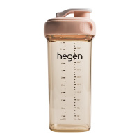 Hegen水杯新加坡原装进口宽口径PPSU亲子喝水杯奶瓶330ml粉色