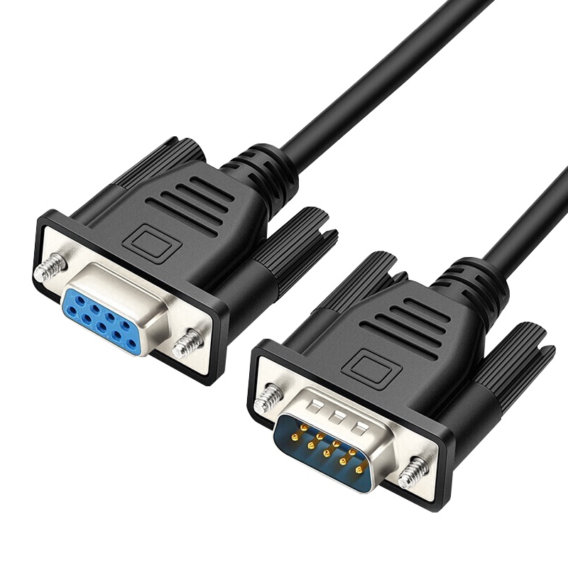 千天(QANTOP)DB9串口线rs232母对母连接线九针数据线延长线交叉式1.5米com口QT-DB9B009