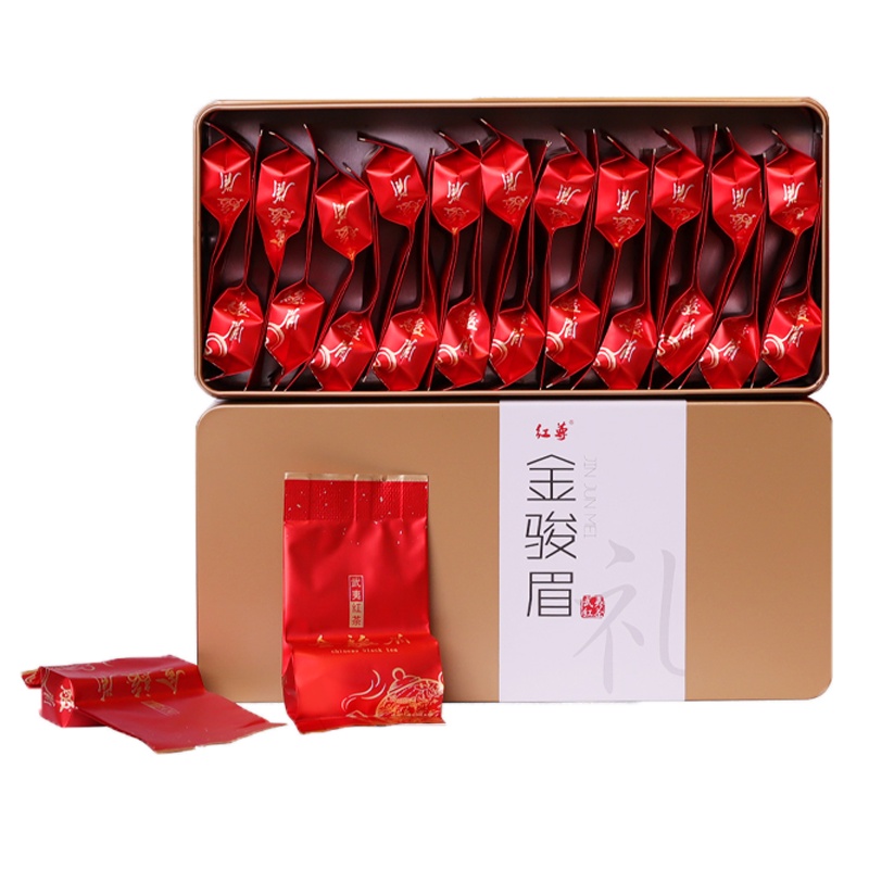 红尊茶叶 红茶金骏眉 武夷山花果香金骏眉茶叶礼盒礼品 110g/盒*2
