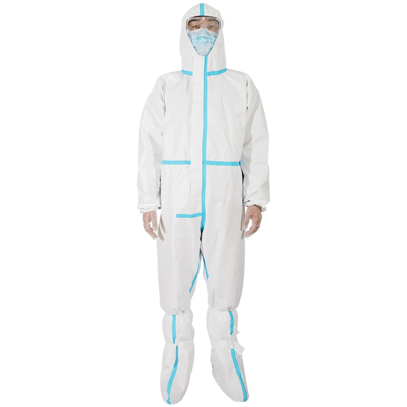 秝客(lefeke)医用耗材隔离衣连体型(含胶条)一次性防护衣服医疗连体密封防飞沫透气防尘医用防液体男阻隔喷溅女通用