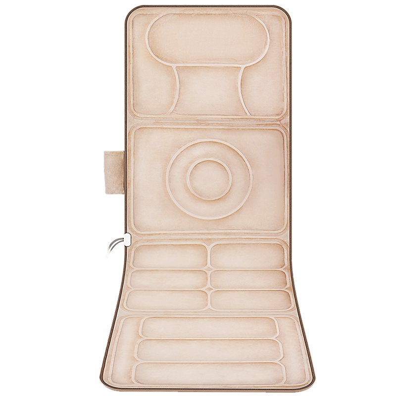 茗振电子 按摩垫 MZ-668 按摩床垫 背部按摩靠垫 波浪式振动 温热辅助震动按摩器