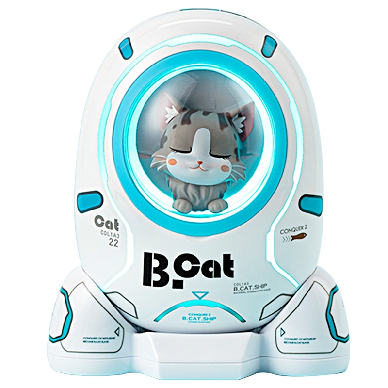 黄油猫 太空舱充电宝移动电源 双向快充大容量 超薄小巧便携多功能充电器 太空舱-B.CAT款