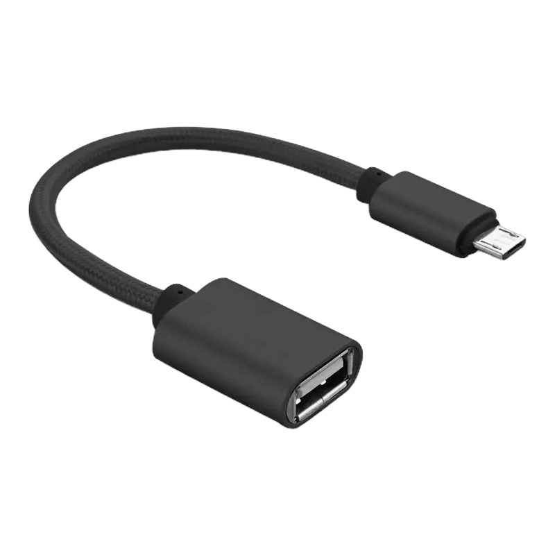 手机u盘转接头otg转接线安卓typec转usb华为oppo手机下载转换器 绅士黑 Type[扁圆接口]2条装