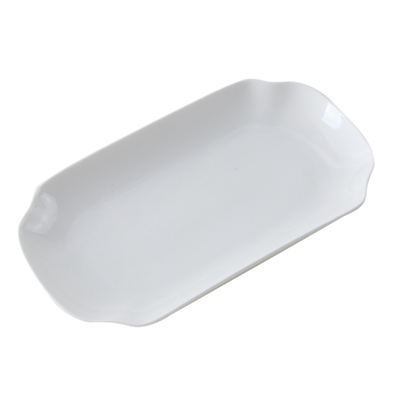 御壶堂 12寸八角鱼盘 纯白陶瓷八角盘 白色 （单位：个）