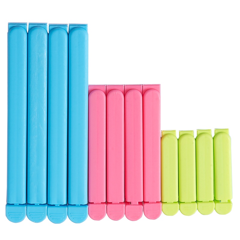 拜杰 食品封口夹子塑料袋零食保鲜袋封口器食物袋封口夹12只装 LY-96