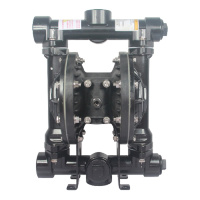 QBYK-15202540气动隔膜泵耐酸碱溶剂压滤抽胶水阿斯卡利泵塑料不锈钢50铝合金+F46