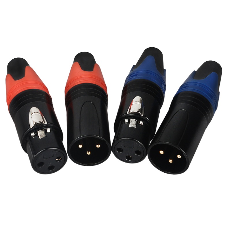 卡农头公母头三芯卡侬焊接端子音频线连接音响功放插头 公头 160只装