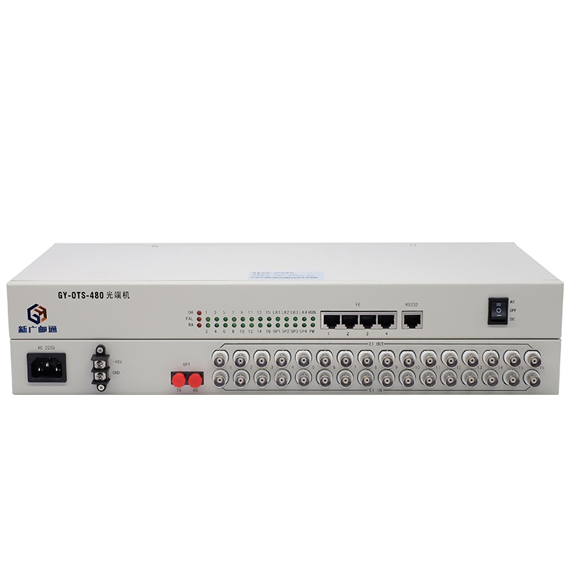 新广邮通(guangyou)GY-OTS-480 16路E1+4路物理隔离百兆网 PDH光端机