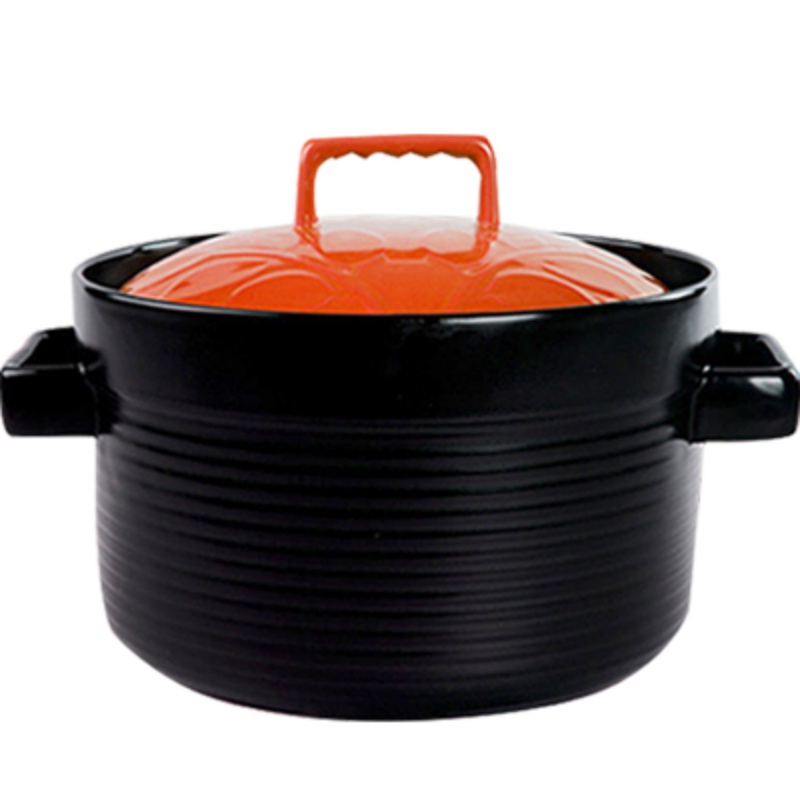 雅诚德(Arst)砂锅石锅6L煲汤明火耐高温家用大号陶瓷煲炖锅多功能养生煮粥直径24.8cm