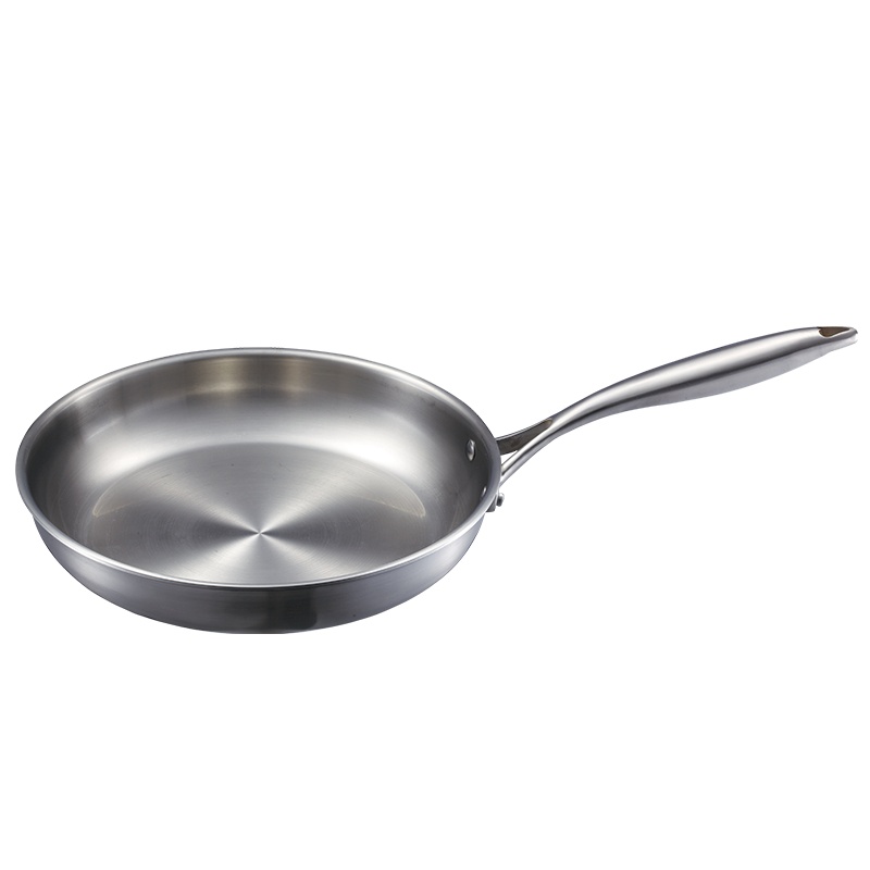 欧美达omuda 德国304不锈钢炒锅不粘锅平底锅具电磁炉通用煎锅