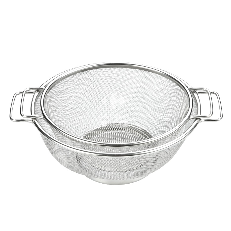 虹泰不锈钢方耳圆底网篮 HT-A-11