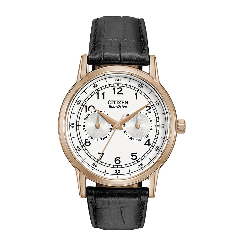 [直营]CITIZEN西铁城ECO-DRIVE SS 光动能两眼计时皮带男士手表男表 AO9003-16A