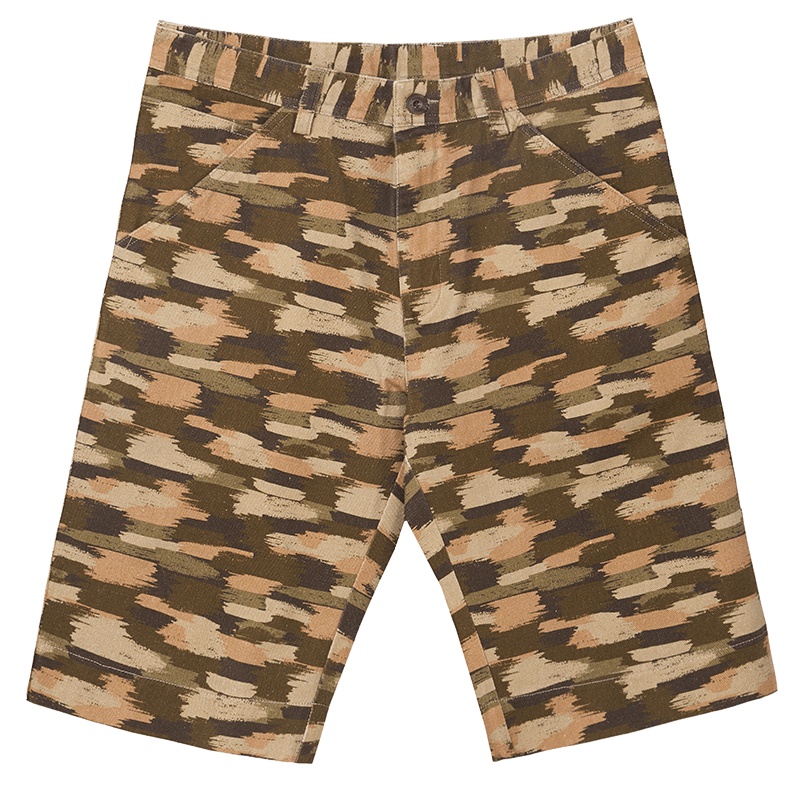 ERDOS/鄂尔多斯春夏新品 数码喷绘迷彩印花纯棉挺括休闲百搭男士休闲短裤