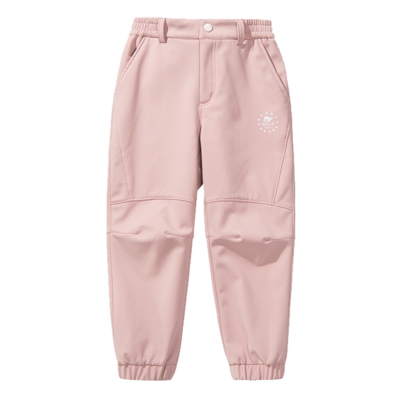 伯希和户外儿童软壳裤新款男童女童防风保暖透气舒适科技防风面料保暖防钻风保暖御寒冲锋裤