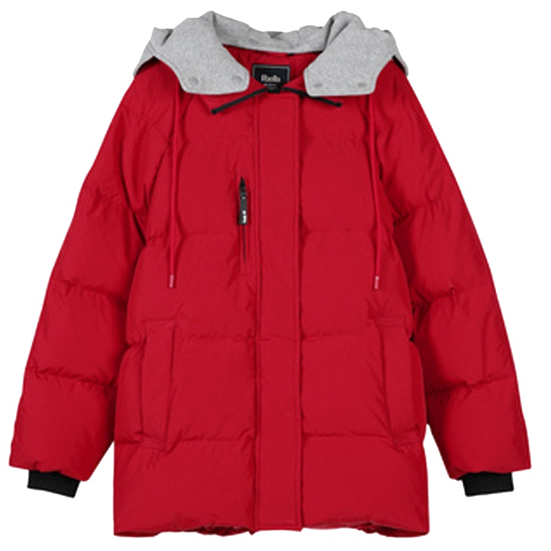 专柜同款小个子羽绒服女2019冬新款韩版宽松百搭学院风连帽面包服短款外套20015446