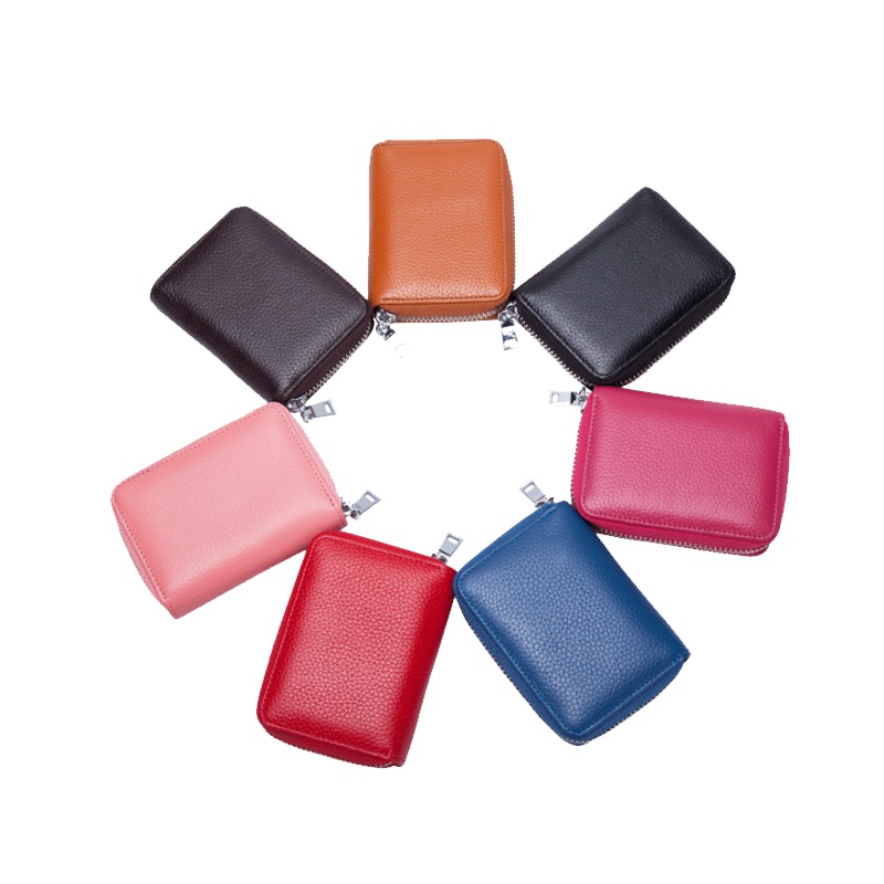 真皮风琴卡包rifd屏蔽卡套身份证卡套