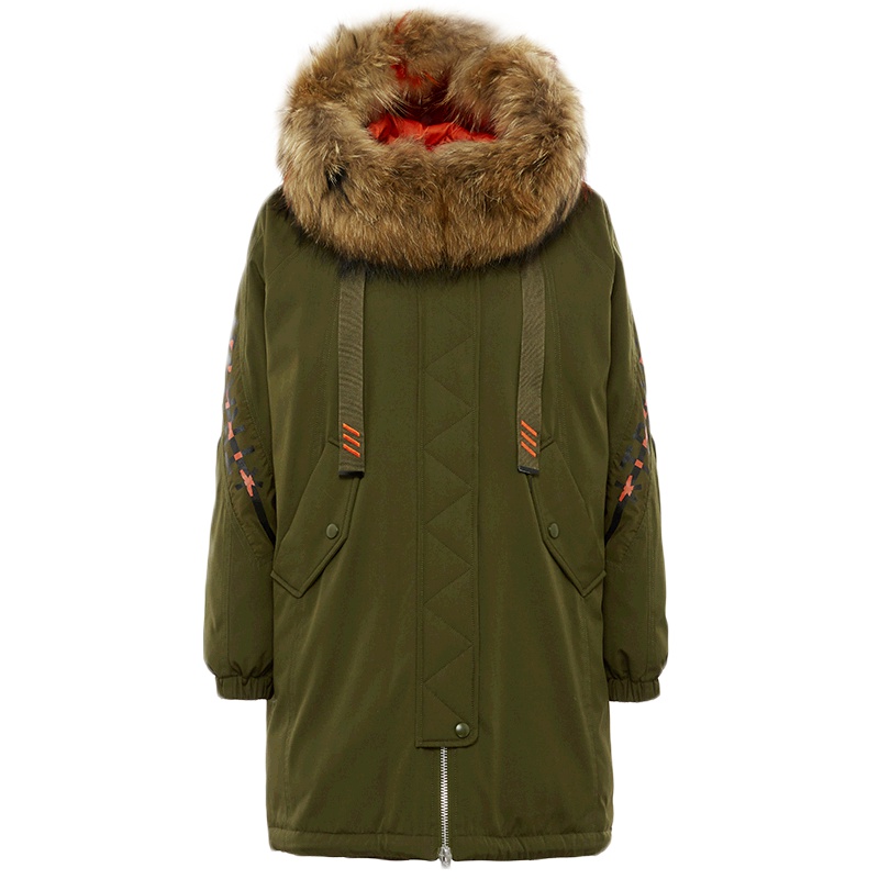 波司登冬季中长款羽绒风衣女士连帽宽松羽绒服女韩版潮