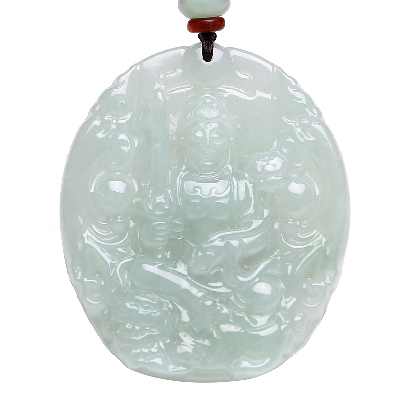 印象眸 翡翠玉吊坠 八大守护神挂件圆牌生肖守护玉牌 附送证书
