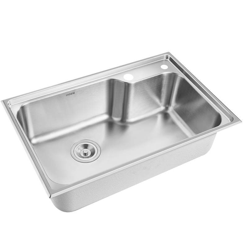 摩恩304不锈钢多尺寸可选大单槽厨房台下小洗菜盆水槽单品洗碗槽