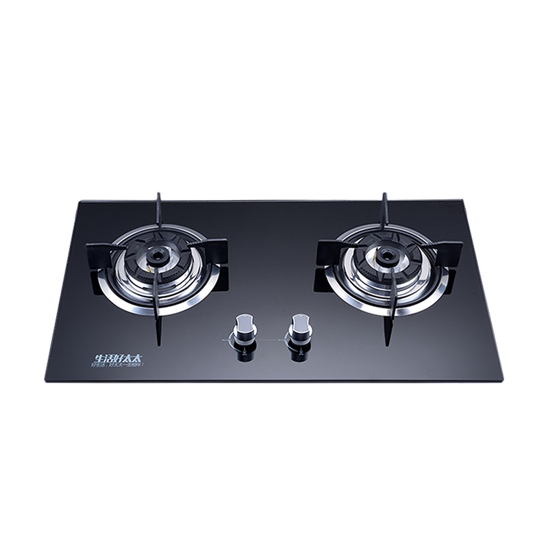 生活好太太 燃气灶台嵌两用灶煤气灶双灶煤气炉钢化玻璃面板防滑炉架燃气炉台式灶具节能JZY-988B (天然气)