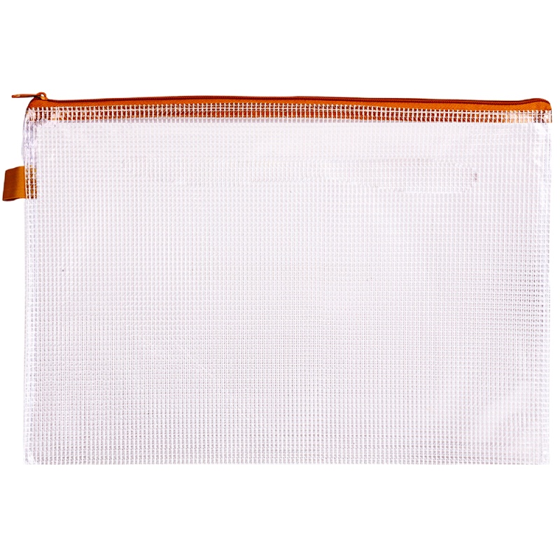 企购优品 A4防水网格拉链袋 彩色资料袋文件袋 10个装