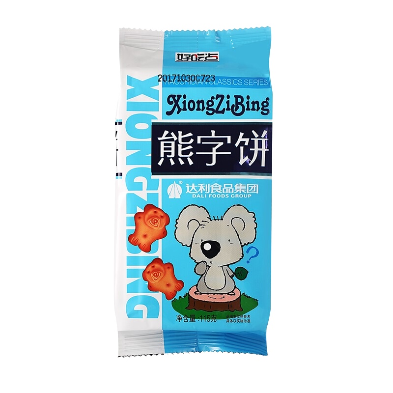 达利园熊字饼115g*5包饼干