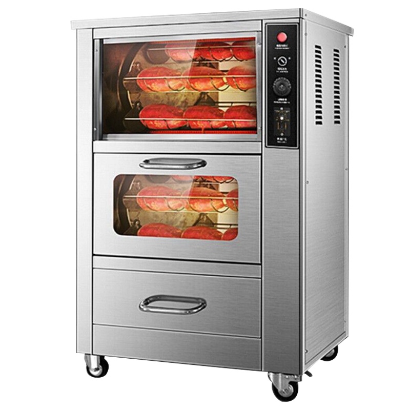 乐创(lecon)烤红薯机全自动地瓜机商用烤箱烤炉电热炉子玉米土豆烤箱立式台式摆摊栗子机 128型立式标准款(40斤)