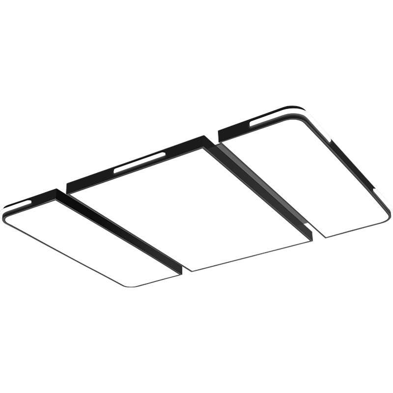 品拓(PINTUO) 灯具吸顶灯LED简约现代吸顶灯客厅灯现代长方形温馨卧室灯灯具成套组合灯具套餐25M2