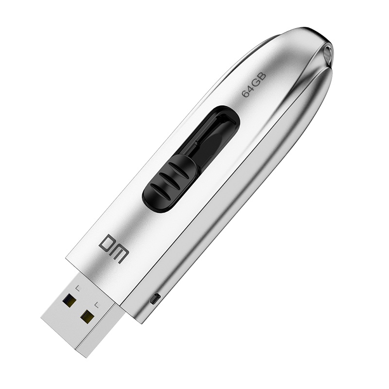 DM 64GB USB3.1 固态U盘 FS220疾风 读速300MB/s 写100MB/s 可伸缩推拉电脑车载高速u盘
