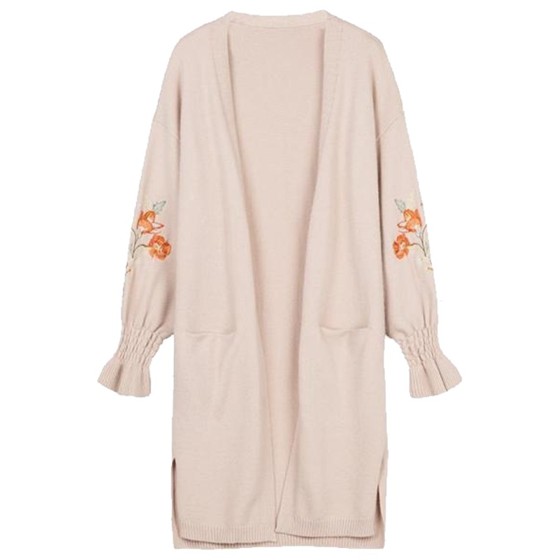 【热卖】7m毛针织衫女2019秋季新款韩版学生开衫中长款修身外穿毛衣外套女装70009903