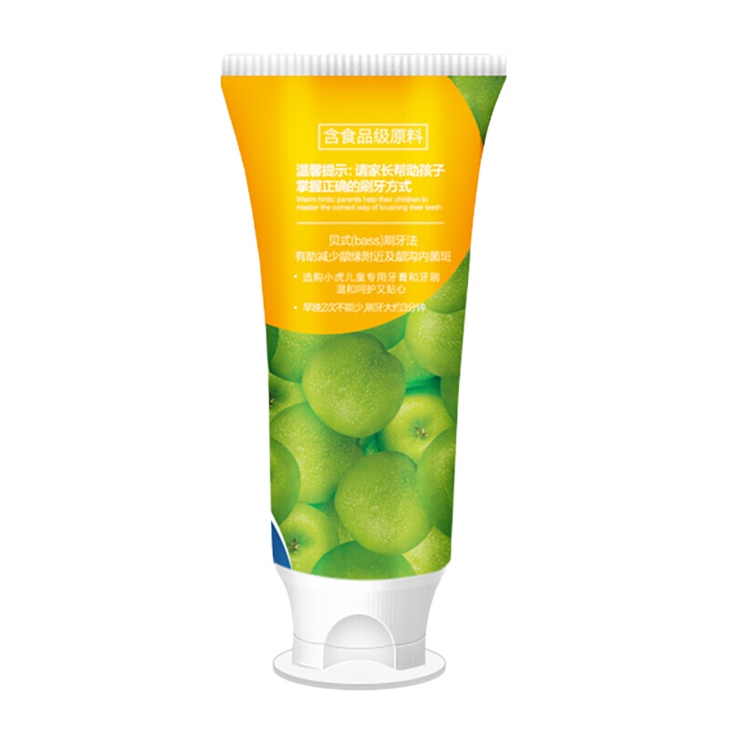 小鹿妈妈（FAWNMUM） 儿童牙膏2-12岁婴幼儿无氟宝宝牙膏防蛀可吞咽食水果味牙膏60g 苹果味1支