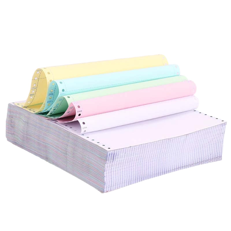 含章 打印纸 241-6 六联不等分 彩色 1000页/箱 不撕边 单箱装