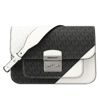 MICHAEL KORS 迈克·科尔斯 MK女包 欧美时尚SLOAN EDITOR系列拼色皮革女士单肩斜挎包