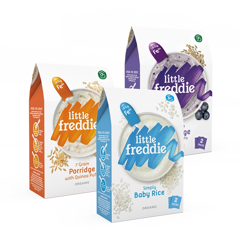 小皮欧洲原装进口米粉 3款高铁160g*3盒 婴儿辅食营养米糊强化铁7月+