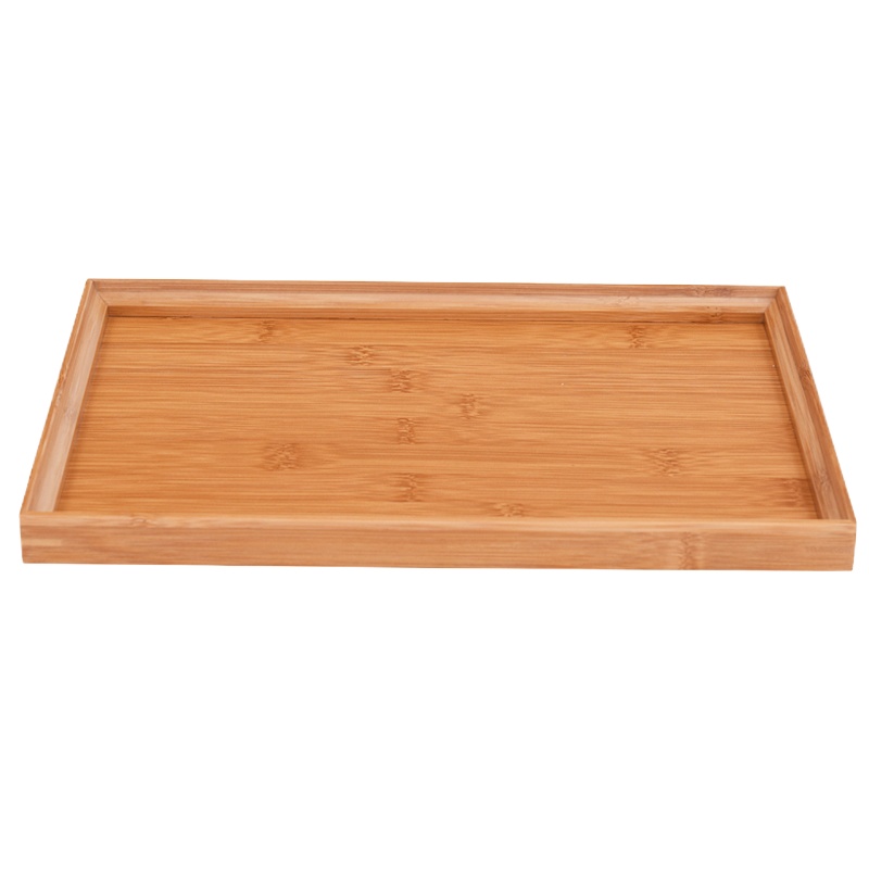 弘拜 楠竹茶奉 排水平板茶托盘茶杯盘 竹制茶具盘抽屉排水式 大号茶托盘干泡茶盘功夫茶具