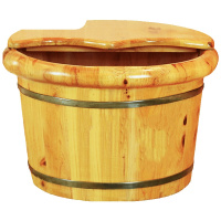 新款香柏木26高木桶泡脚桶双耳足浴桶洗脚桶足浴盆洗脚盆加厚木盆家用安心抵