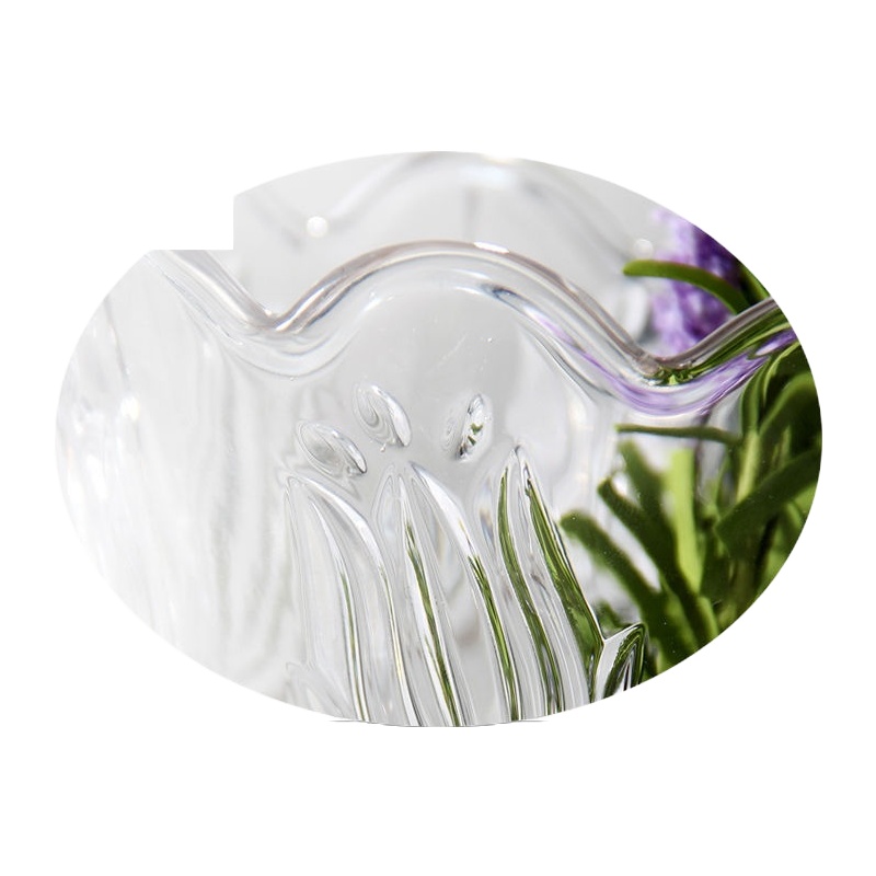 [加厚加重]玻璃花瓶富贵竹鲜花干花水培简约透明客厅插花摆件 封后