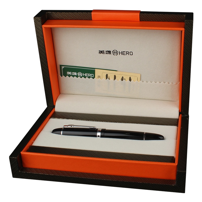 英雄(HERO)钢笔铱金尖墨水笔礼盒装套装日用书写成人男士女生商务办公企业定制免费刻字 钢笔