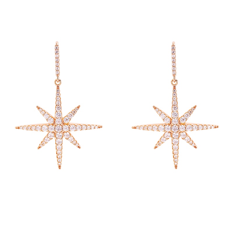 自营 新品 APM Monaco粉金色流星耳环女 设计感耳钉 精致耳饰品气质耳坠长款女士