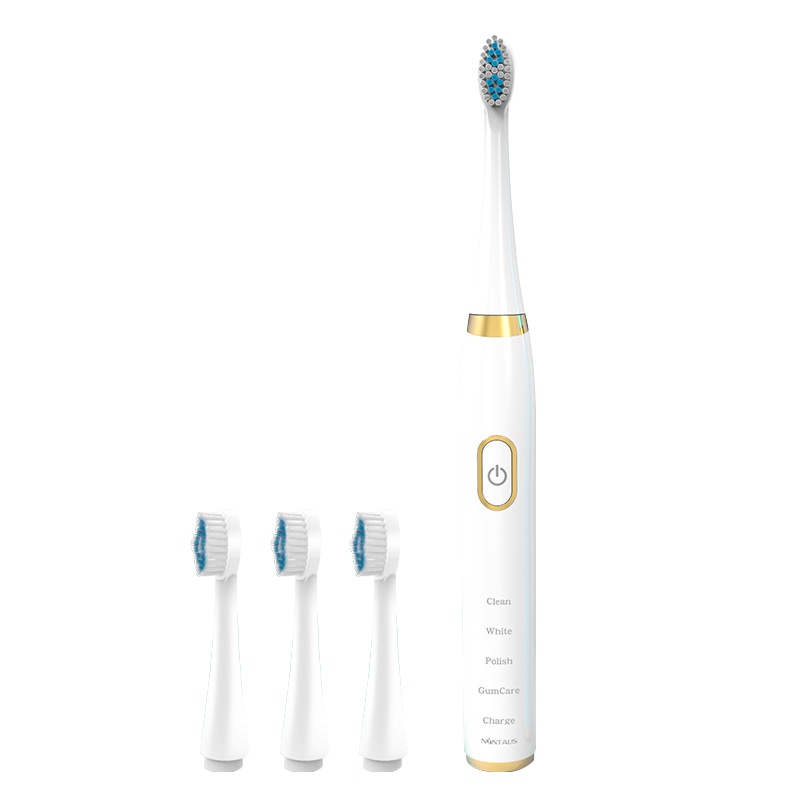 金正(NiNTAUS)电动牙刷USB充电(白色)家用软细毛充电式超声波防水美白全自动男女情侣牙刷X7–4档