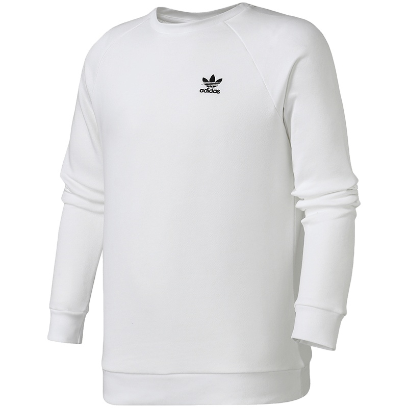 adidas阿迪达斯三叶草男装套头衫运动白色卫衣DV1599