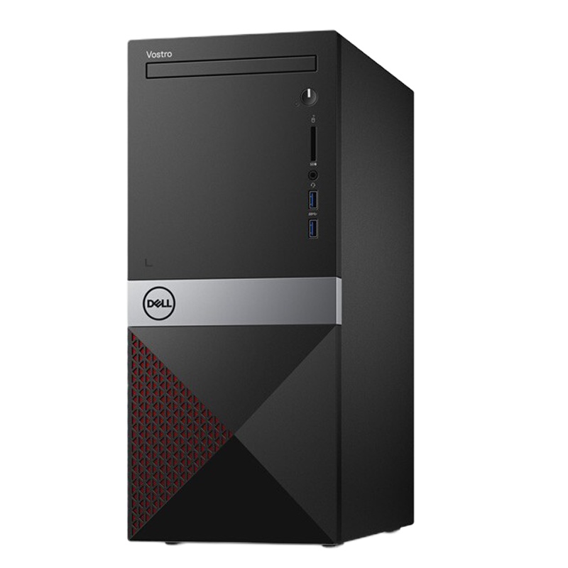 戴尔电脑V3671 I3 9100 8G 1T +128G台式电脑套装 23.8英寸