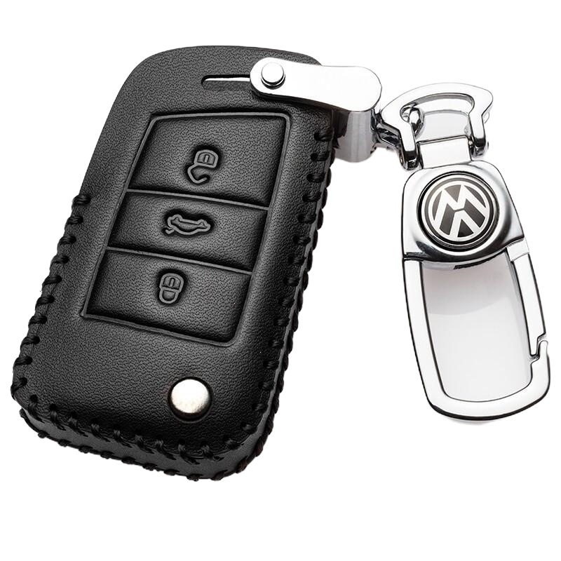 一汽大众探岳钥匙包套19款专用探岳钥匙套真皮汽车探岳钥匙扣330TSI男女士智能折叠钥匙