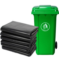 企购优品 ABEPC垃圾袋特大号 120*140cm 50只装 商用物业酒店办公加厚平口垃圾袋黑色