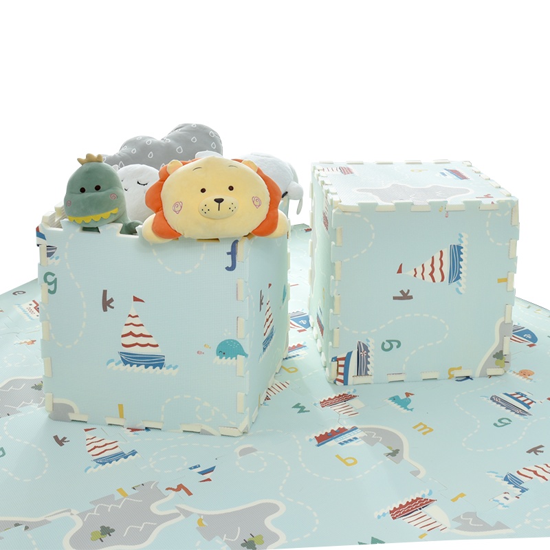 澳乐爬行垫XPE环保婴儿玩具拼图泡沫地垫拼接垫加厚宝宝爬爬垫 航海XPE材质180*120*厚2cm(6片装)